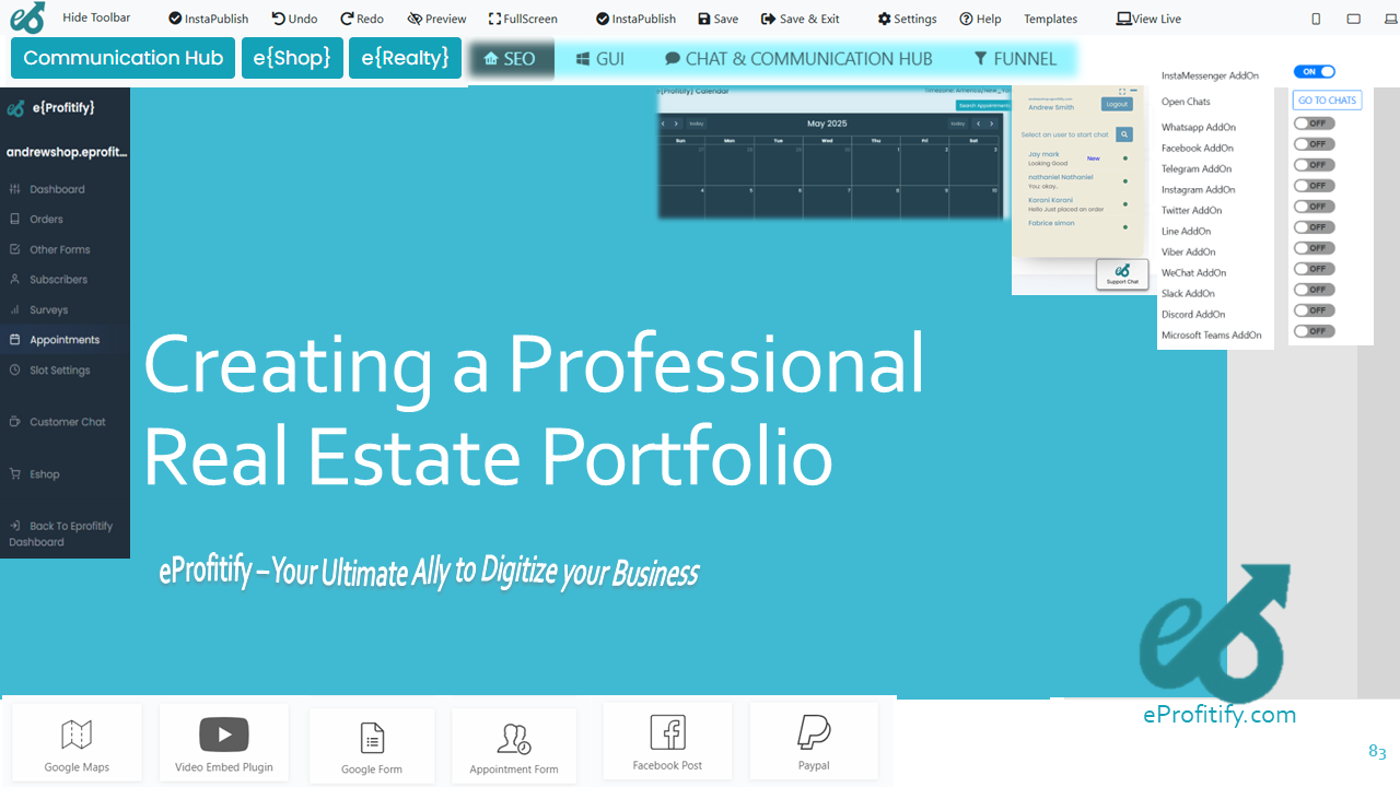 Creating a Professional Real Estate Portfolio